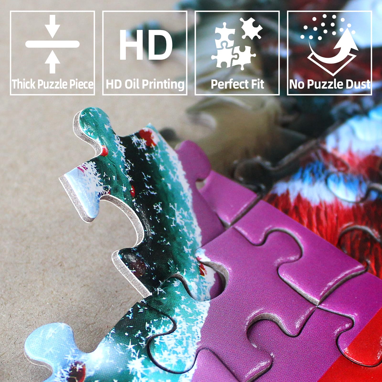 MINIWAN Hummingbird Flower puzzle includes a high-resolution reference poster to guide assembly.