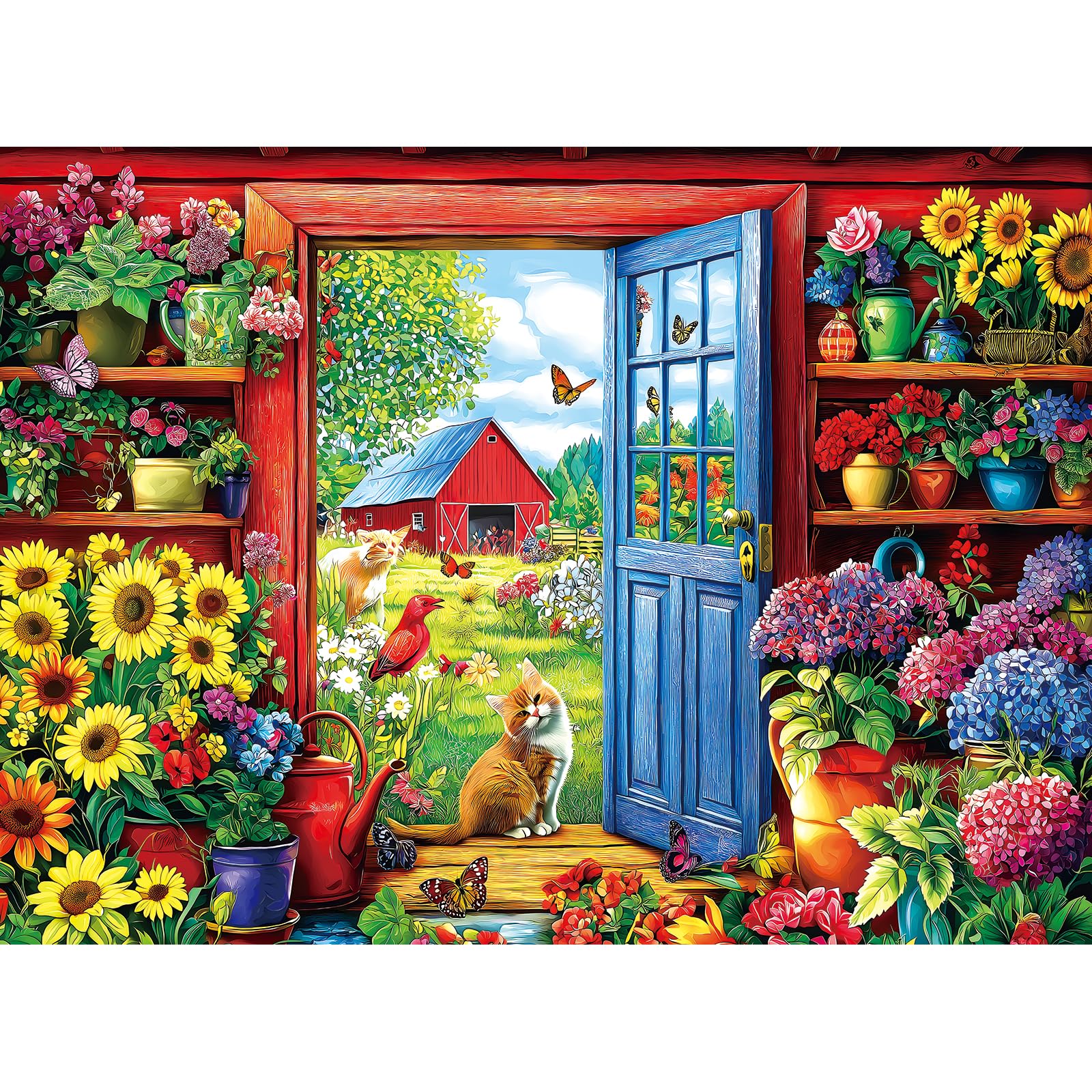 MINIWAN finished 23x15 inch puzzle doubles as decorative wall art