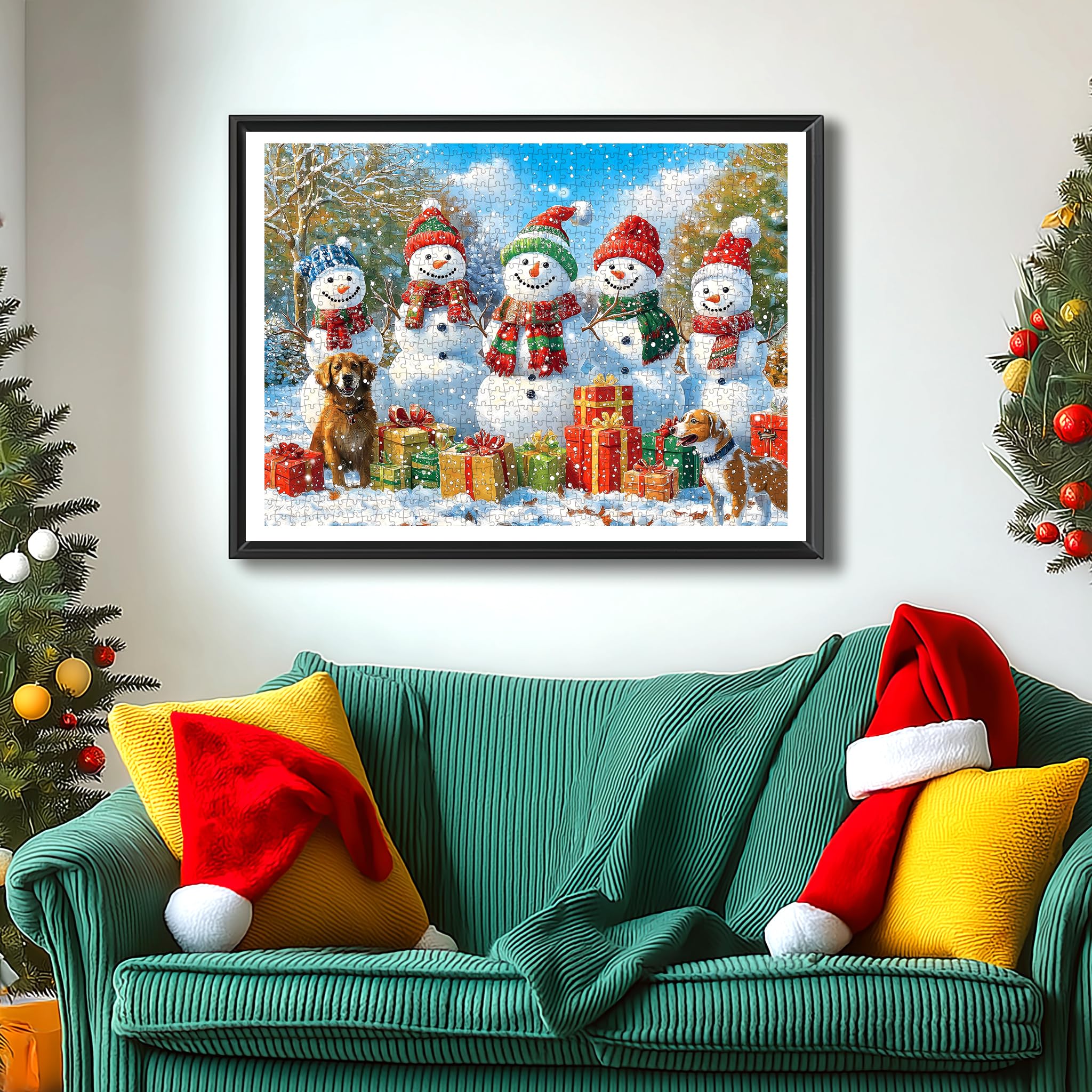 MINIWAN Winter Snowman puzzle – dust-free materials ensure comfortable group play