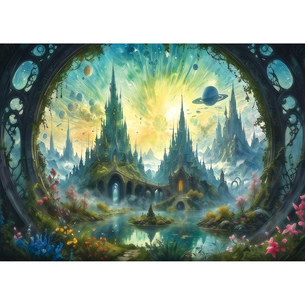 MINIWAN science-fiction landscape puzzle cover—ideal for immersive solo puzzle sessions.