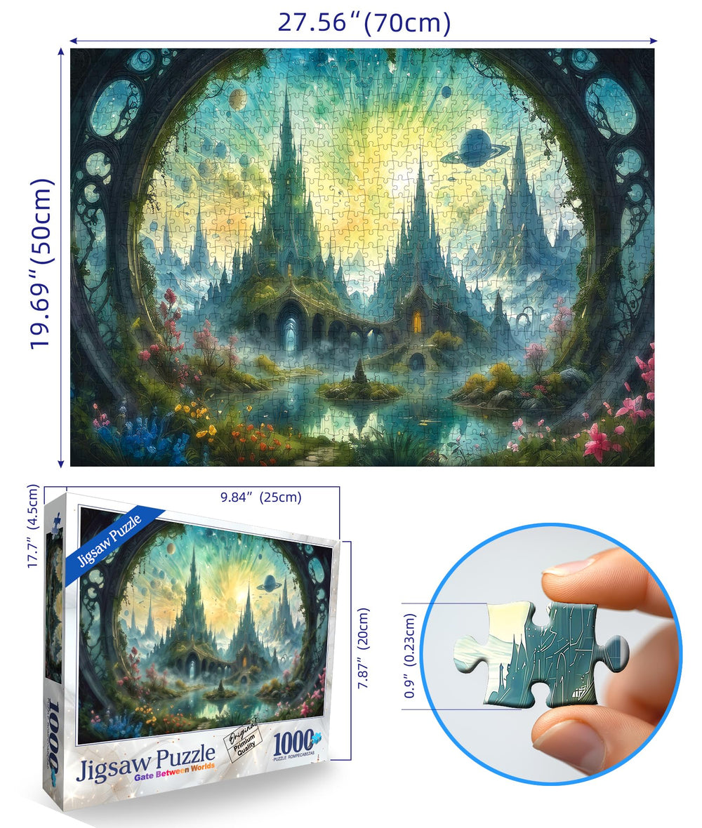 MINIWAN science-fiction landscape puzzle pieces—precision-cut for smooth, satisfying assembly.