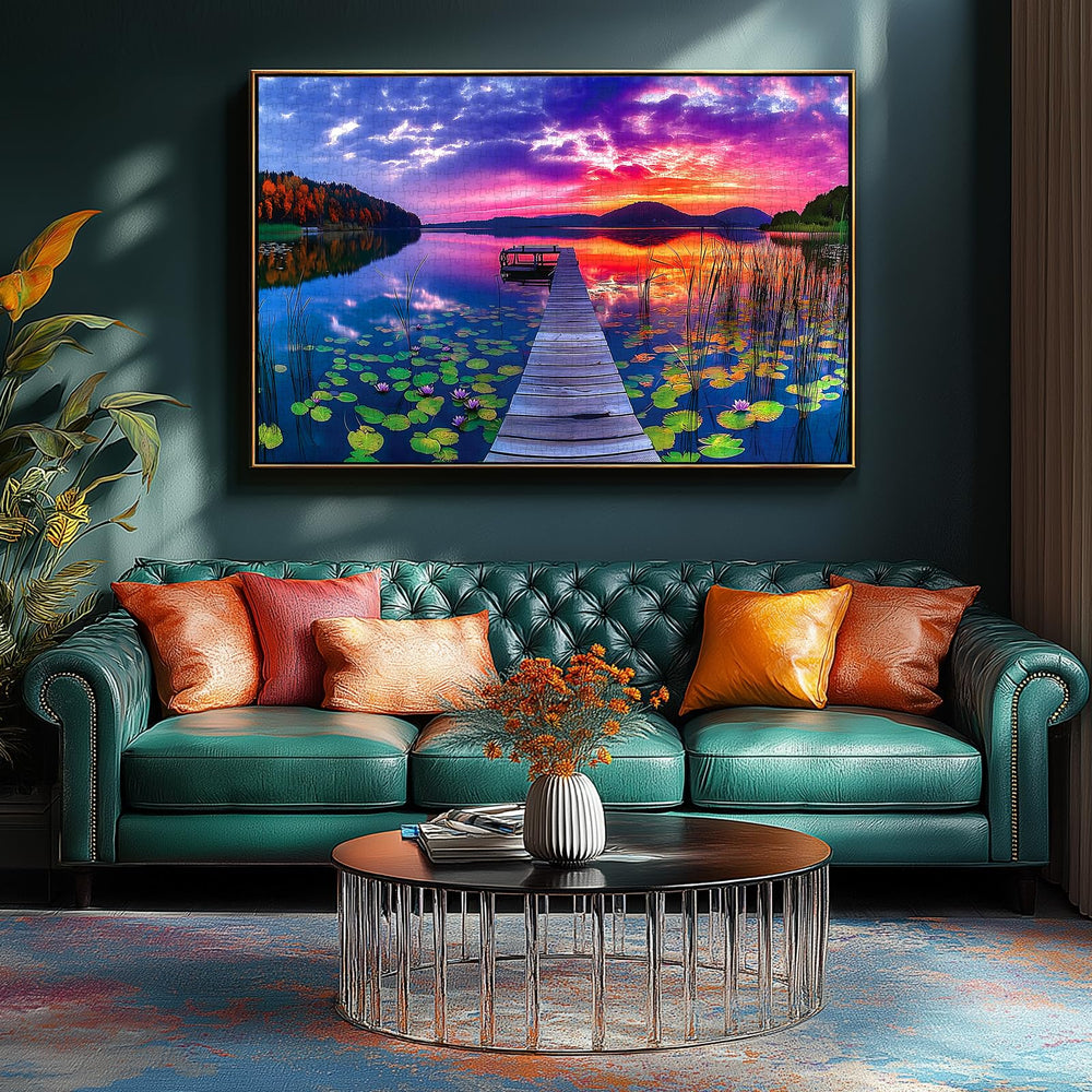 MINIWAN lily pads on a calm pond—mindful, relaxed puzzle sessions