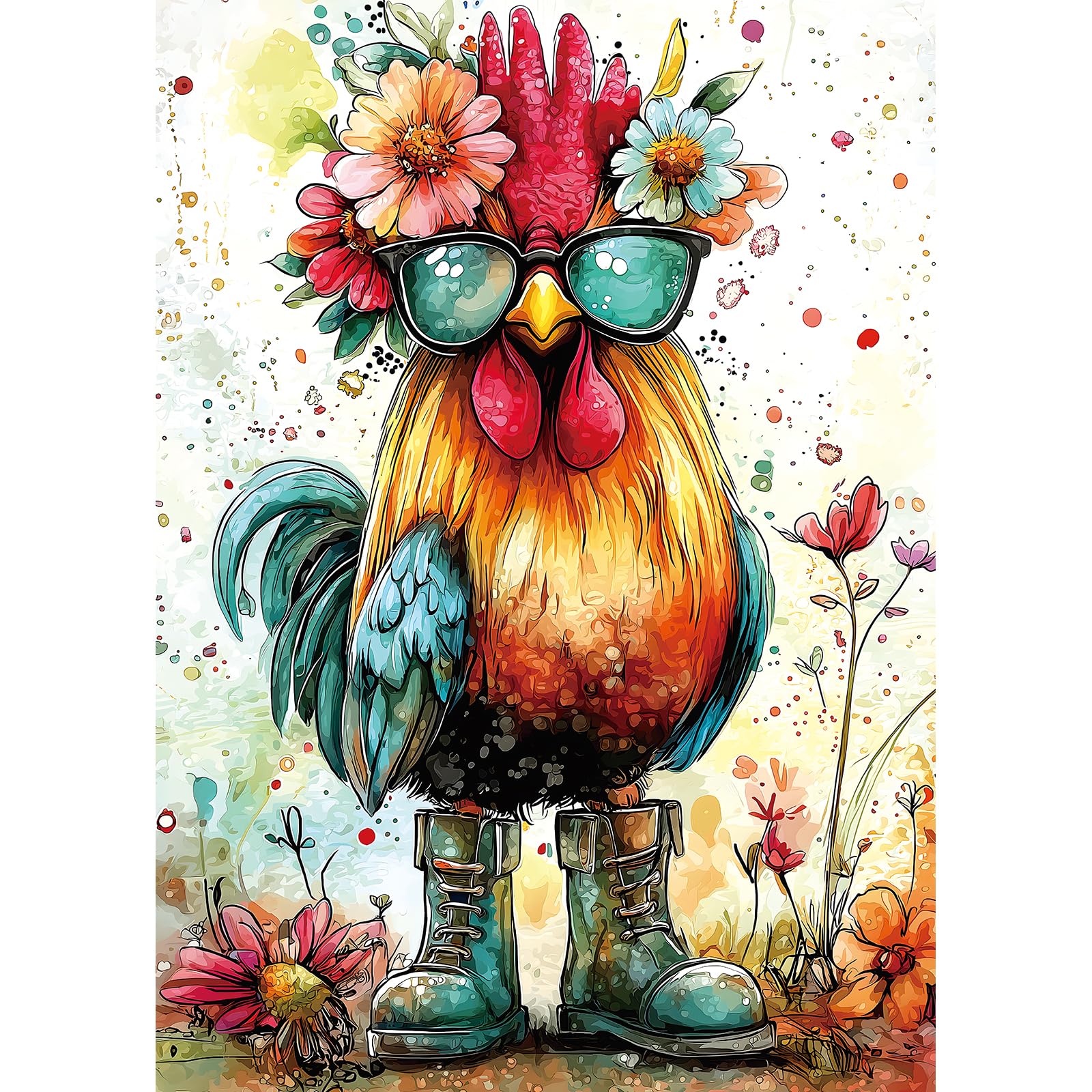 MINIWAN Sunglasses Chick puzzle artwork for adults, engaging and entertaining