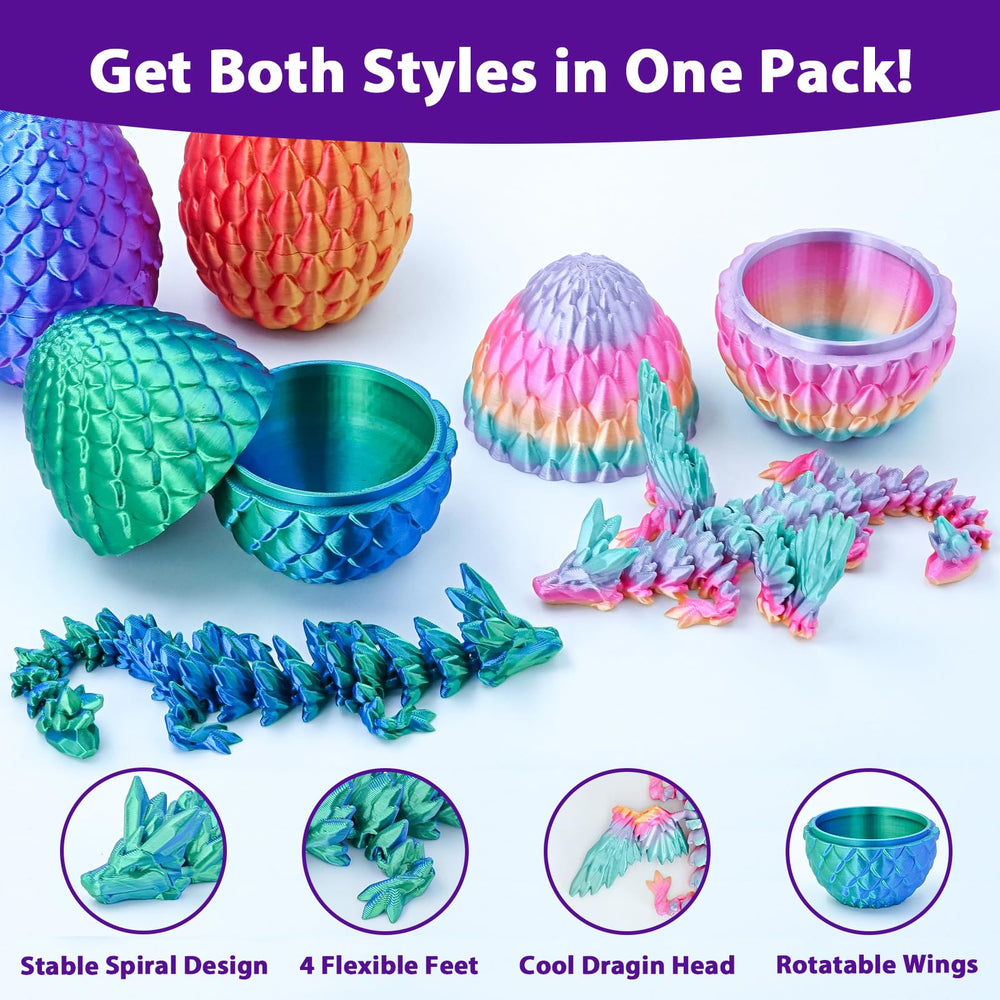 Minleway dragon eggs without wings offer versatile display options