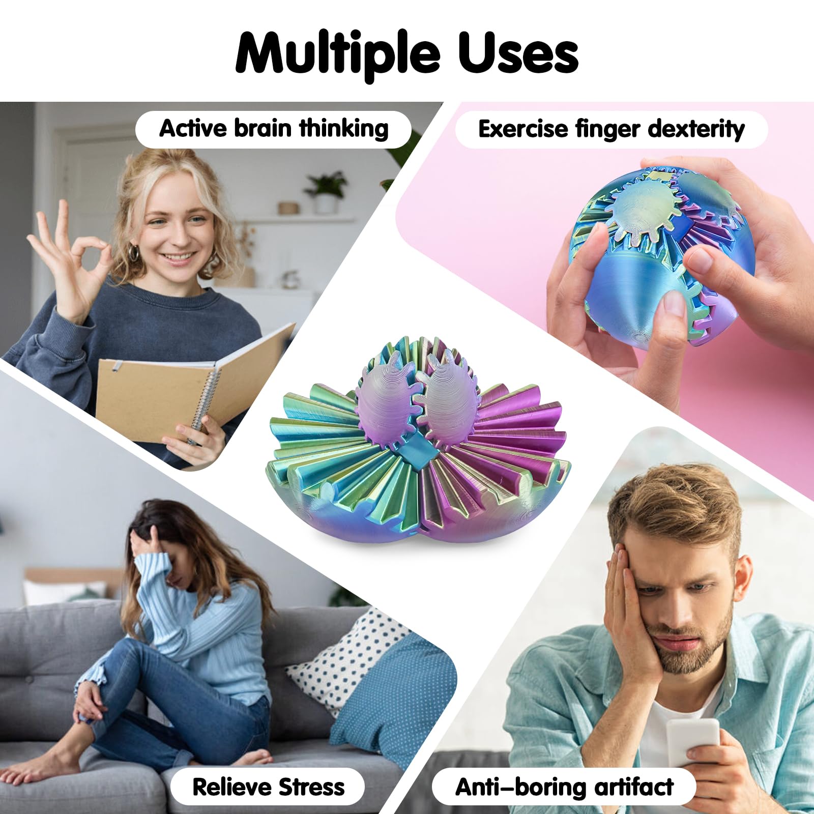 Minleway Gear Ball ergonomic design supports relaxed use during study.