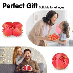 Minleway Gear Ball golden red 3.1 inch size makes a striking gift.