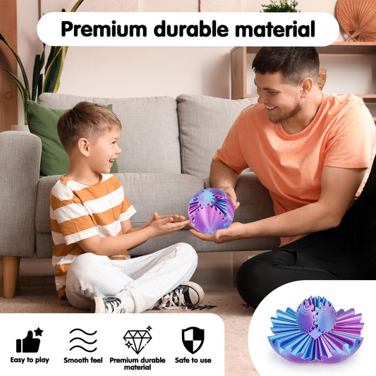 Minleway Gear Ball demonstrates rotatable gear detail for satisfying fidgeting.