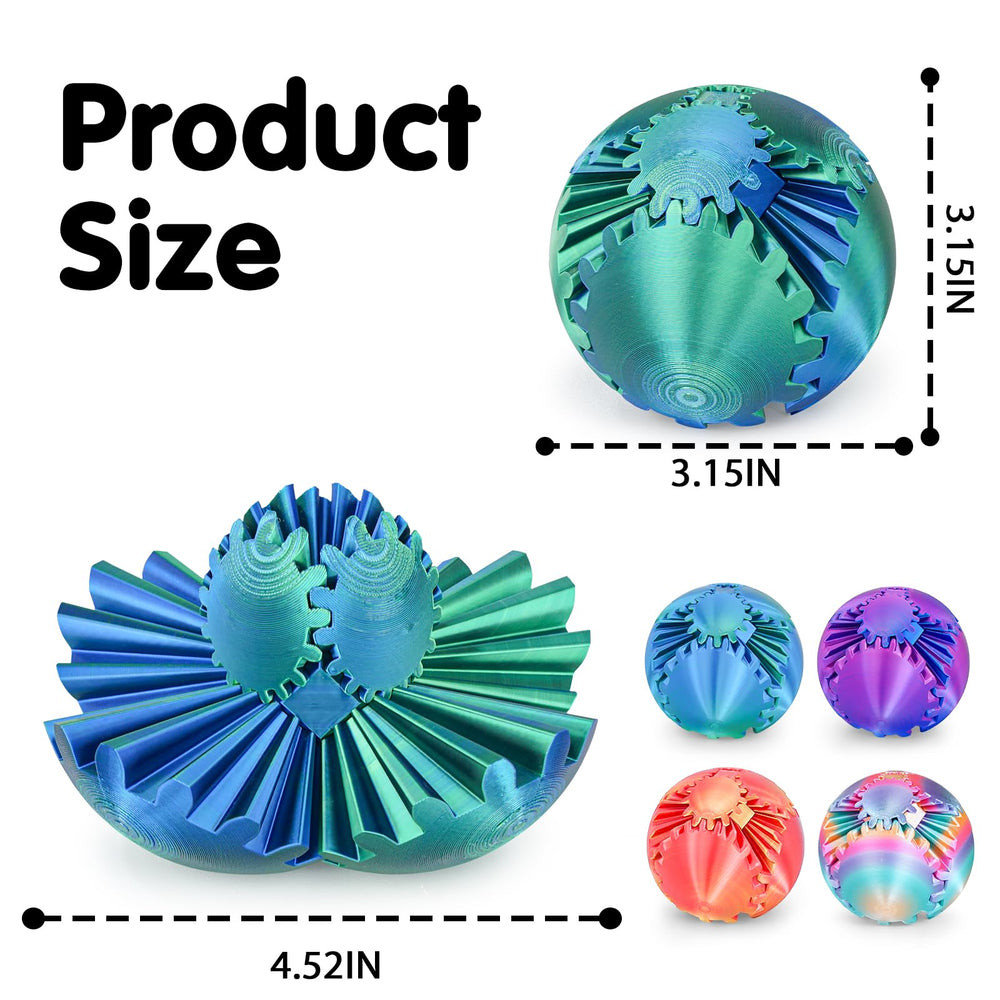 Minleway Gear Sphere spin illustrates pocket sized stress relief on the go