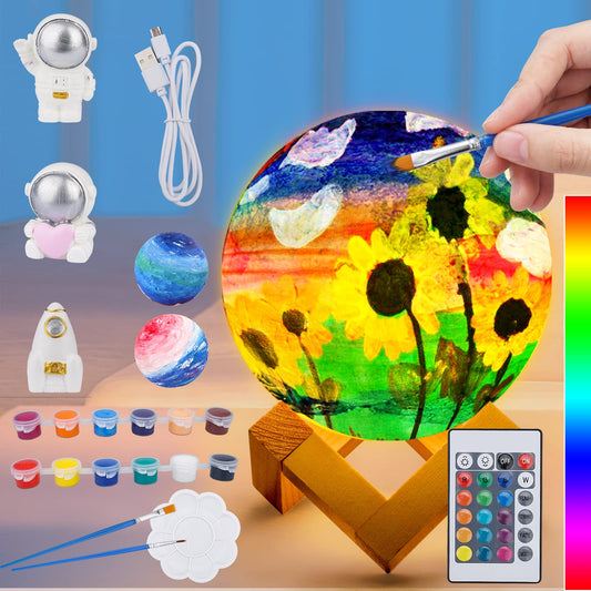 Minleway Moon Lamp painting kit: soft ambient glow for bedtime