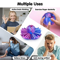 Minleway sensory fidget sphere supports concentration and relaxation at work or study.