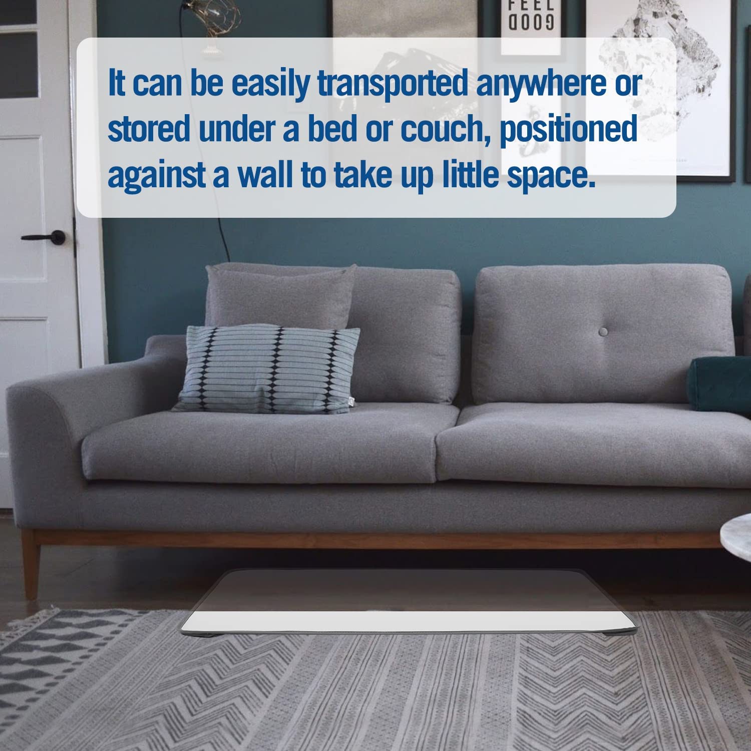 Minne Baby Kidoodler non-slip surface prevents sliding on any surface