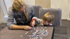 Minne Baby Kidoodler keeps puzzles organized and ready to resume