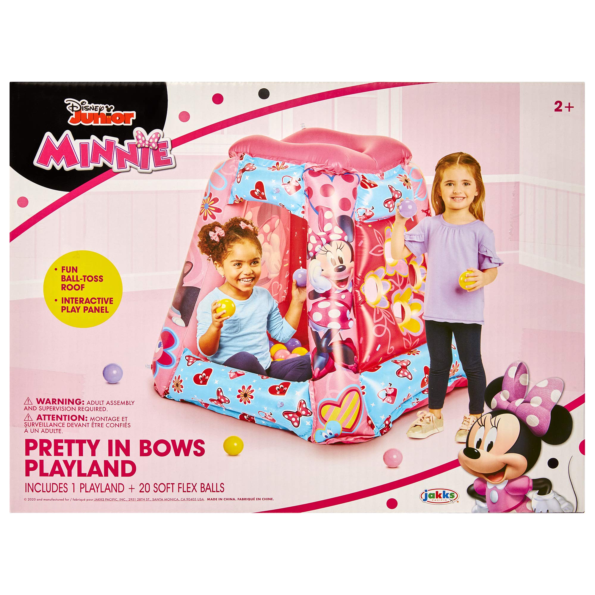 MINNIE ball pit includes 20 balls for an engaging ready-to-play experience