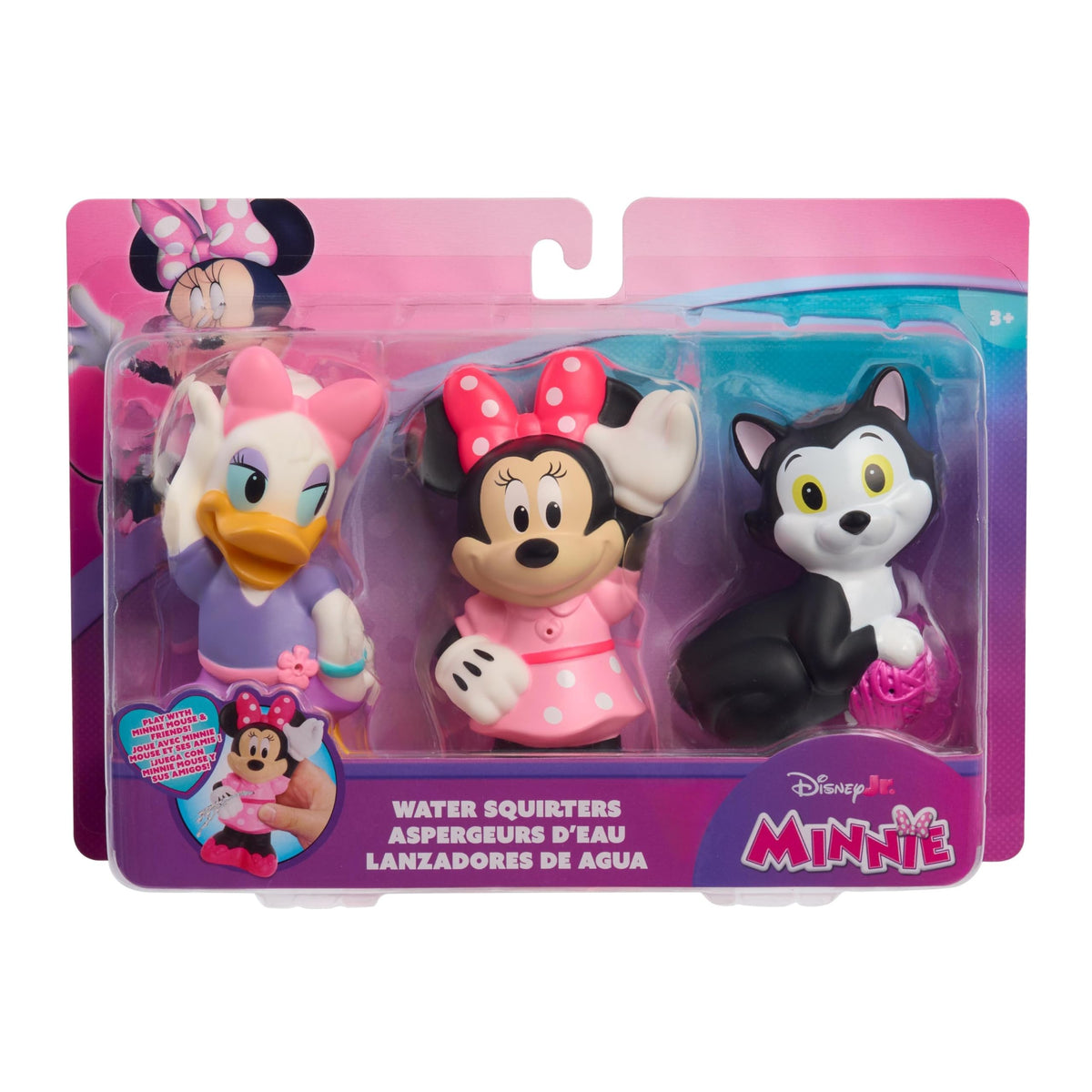 Minnie Mouse bath toy figure for engaging tub time play.