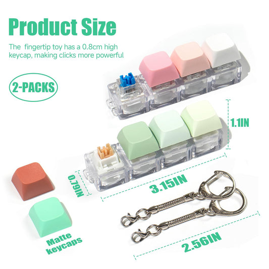 Mintcaps keyboard fidget pink clicker offers tactile feedback and audible cue.