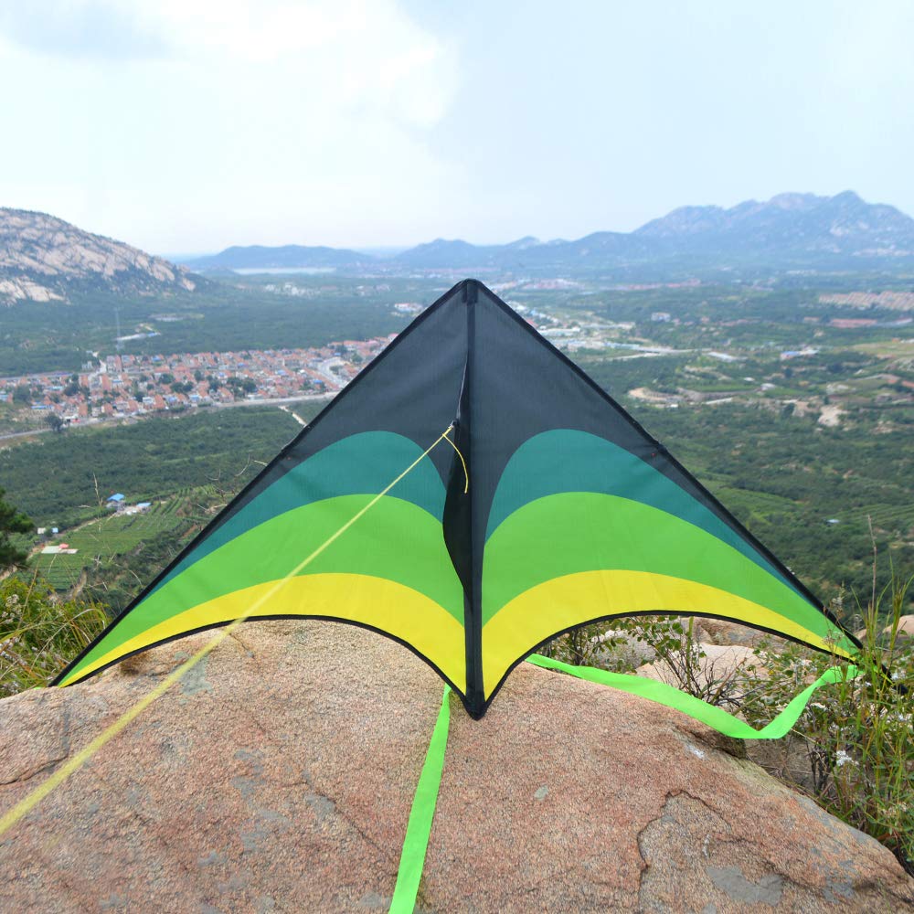 Delta Kite shows three ribbons fluttering for stable flight and visuals