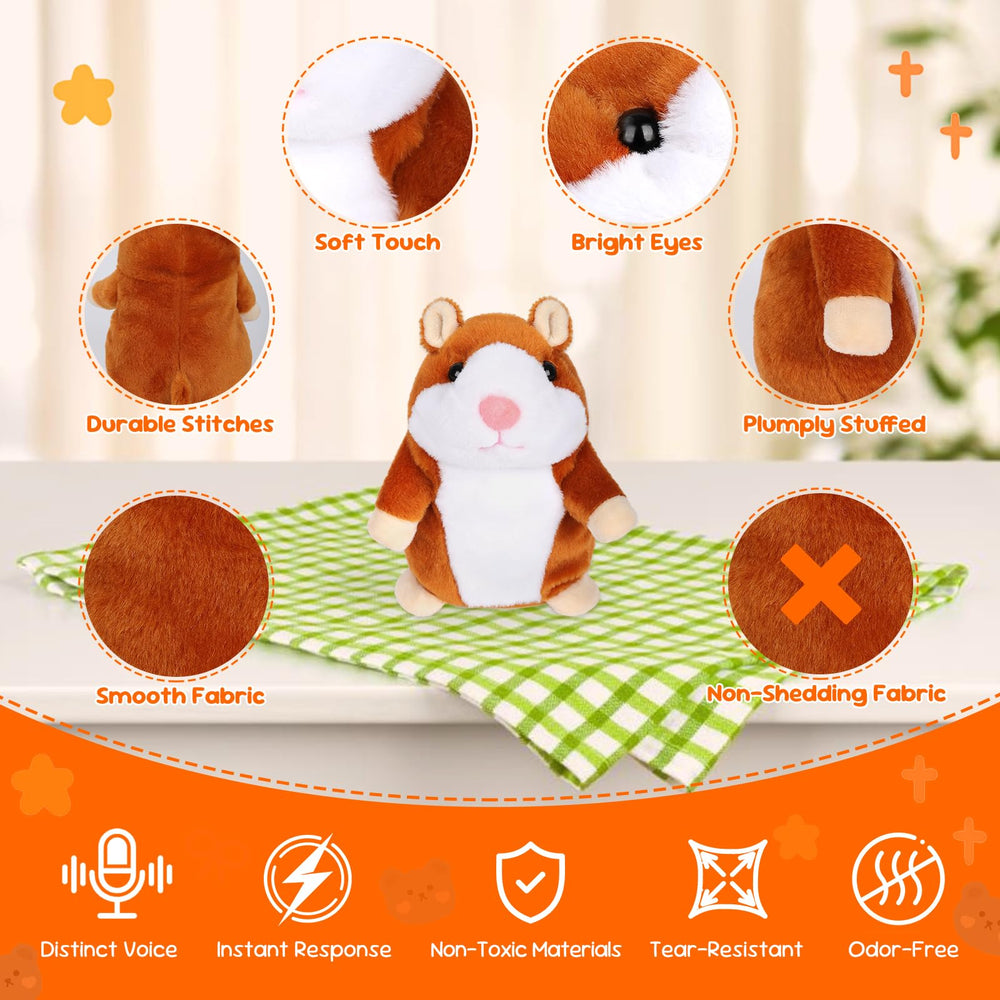 Minureda talking hamster battery-powered setup powers lively responses