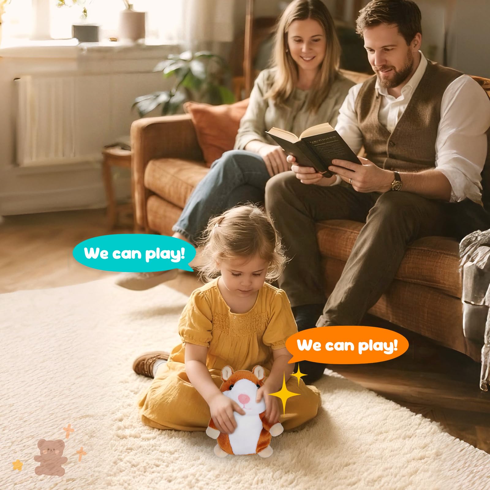 Minureda talking hamster gift-ready for birthdays and holidays