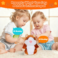 Minureda talking hamster soft fabric provides safe, cozy hugs