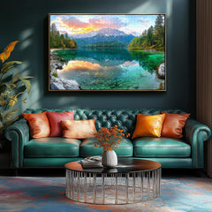 MINWAN Eibsee Lake puzzle-packaging-box durable carton protects pieces during storage.