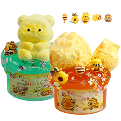 Miodog two-pack slimes with honey and panda textures for creative play