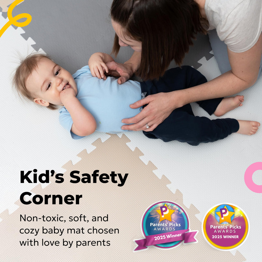 MioTetto non-toxic EVA foam ensures safe play on hard floors.