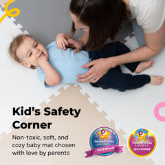 MioTetto non-toxic EVA foam ensures safe play on hard floors.