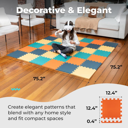 MioTetto interlocking foam tiles enable easy, customizable play areas.