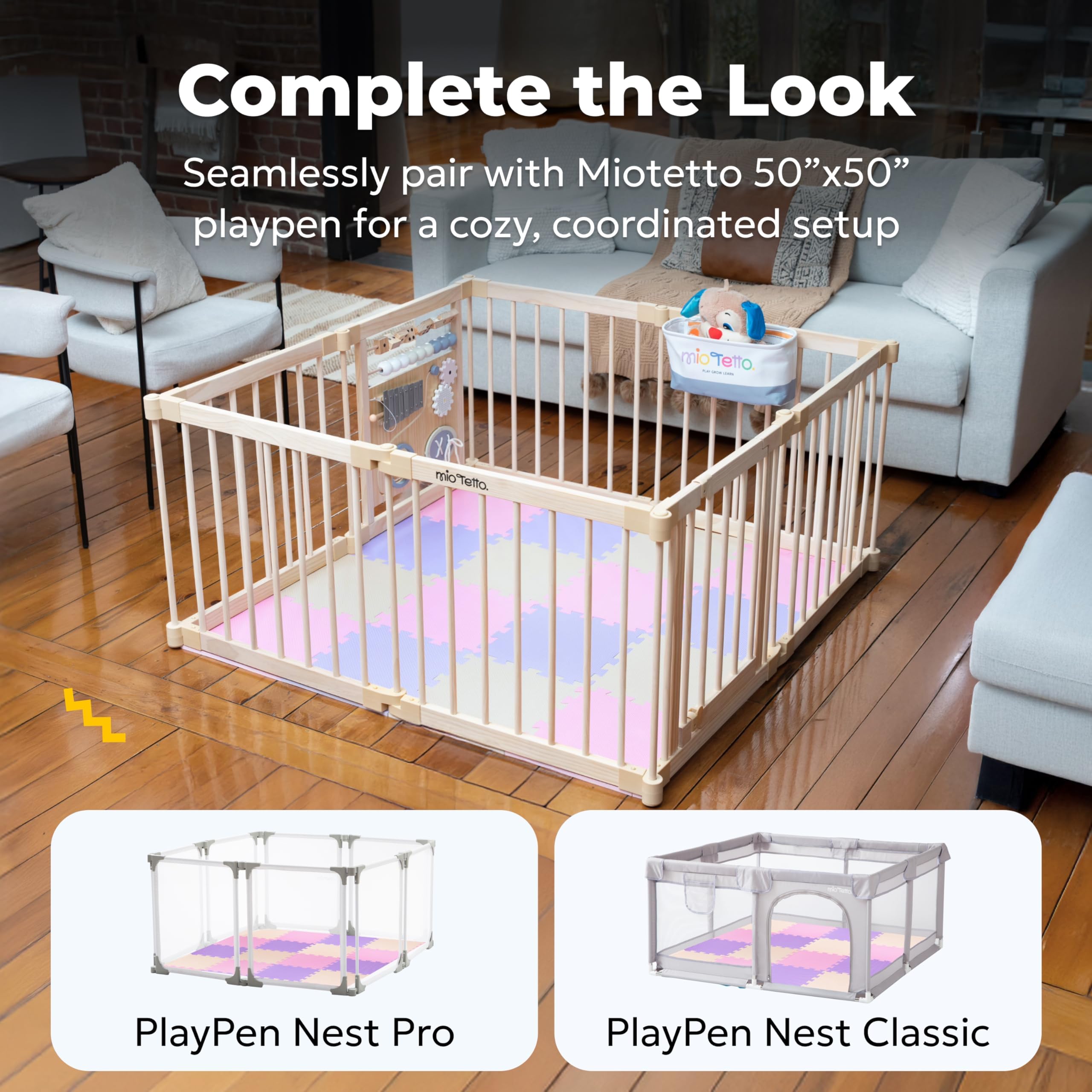 MioTetto modern colors brighten nurseries and playrooms.