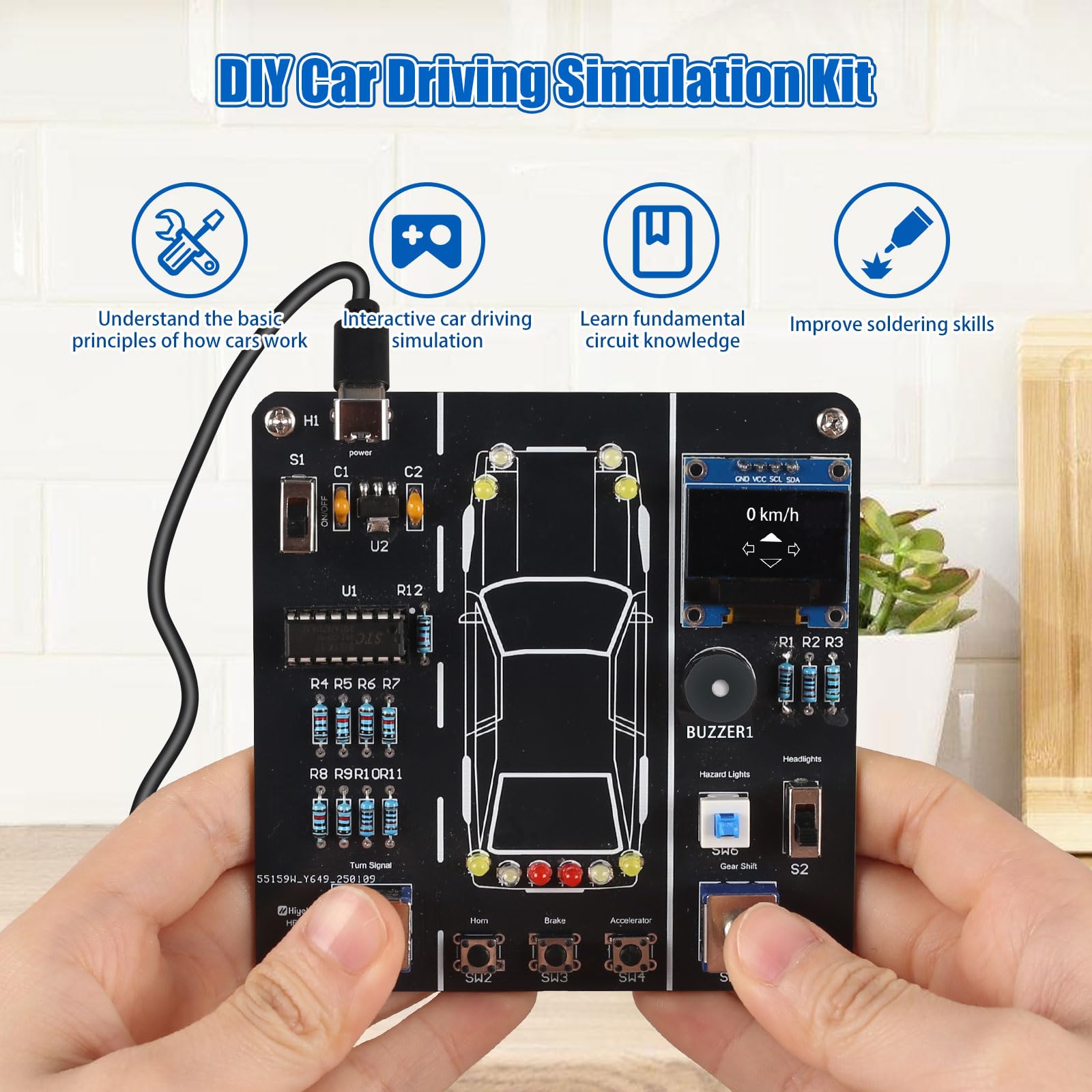 MiOYOOW DIY kit hands-on soldering practice builds electronics confidence through guided projects.