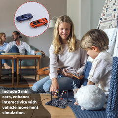 MiOYOOW two mini cars demonstrate response to signal changes