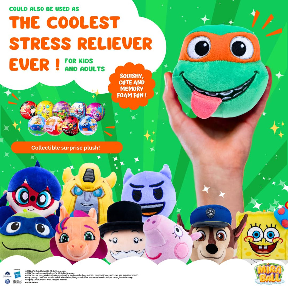 MiraBall set encourages collecting all eight TMNT characters.