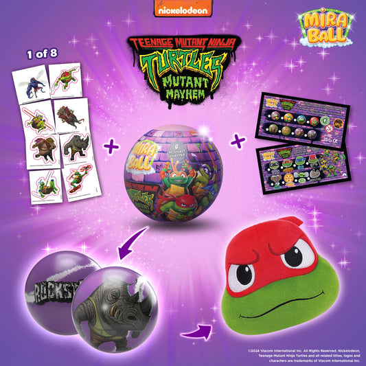 MiraBall Raphael maxi plush offers soft cuddle and TMNT flair.
