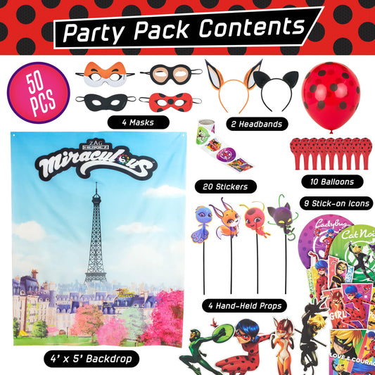 Miraculous Kwamis photo props on sticks for playful posing