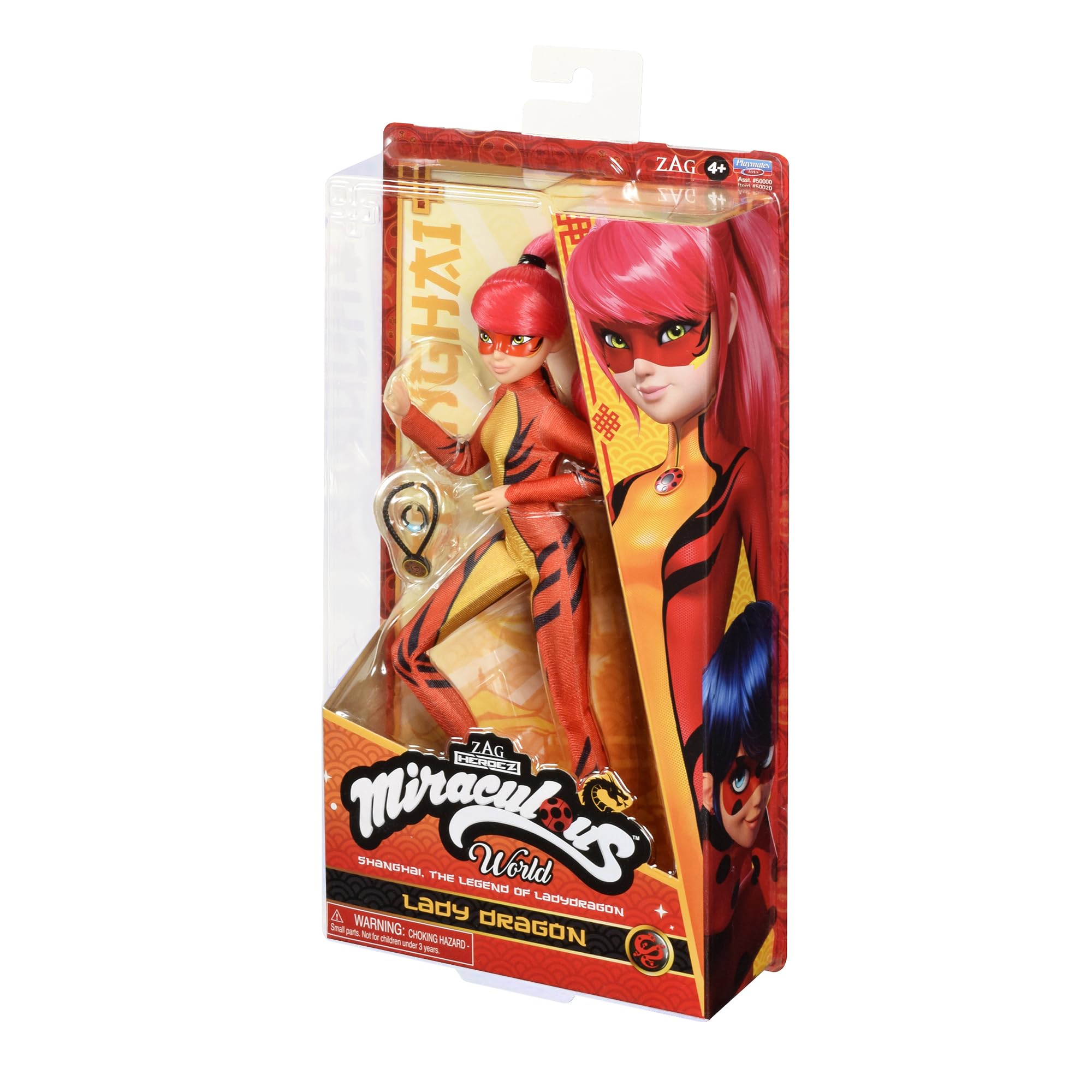 Pink hair detail adds eye-catching style on Miraculous Lady Dragon