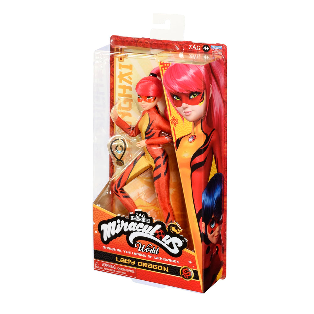 Pink hair detail adds eye-catching style on Miraculous Lady Dragon