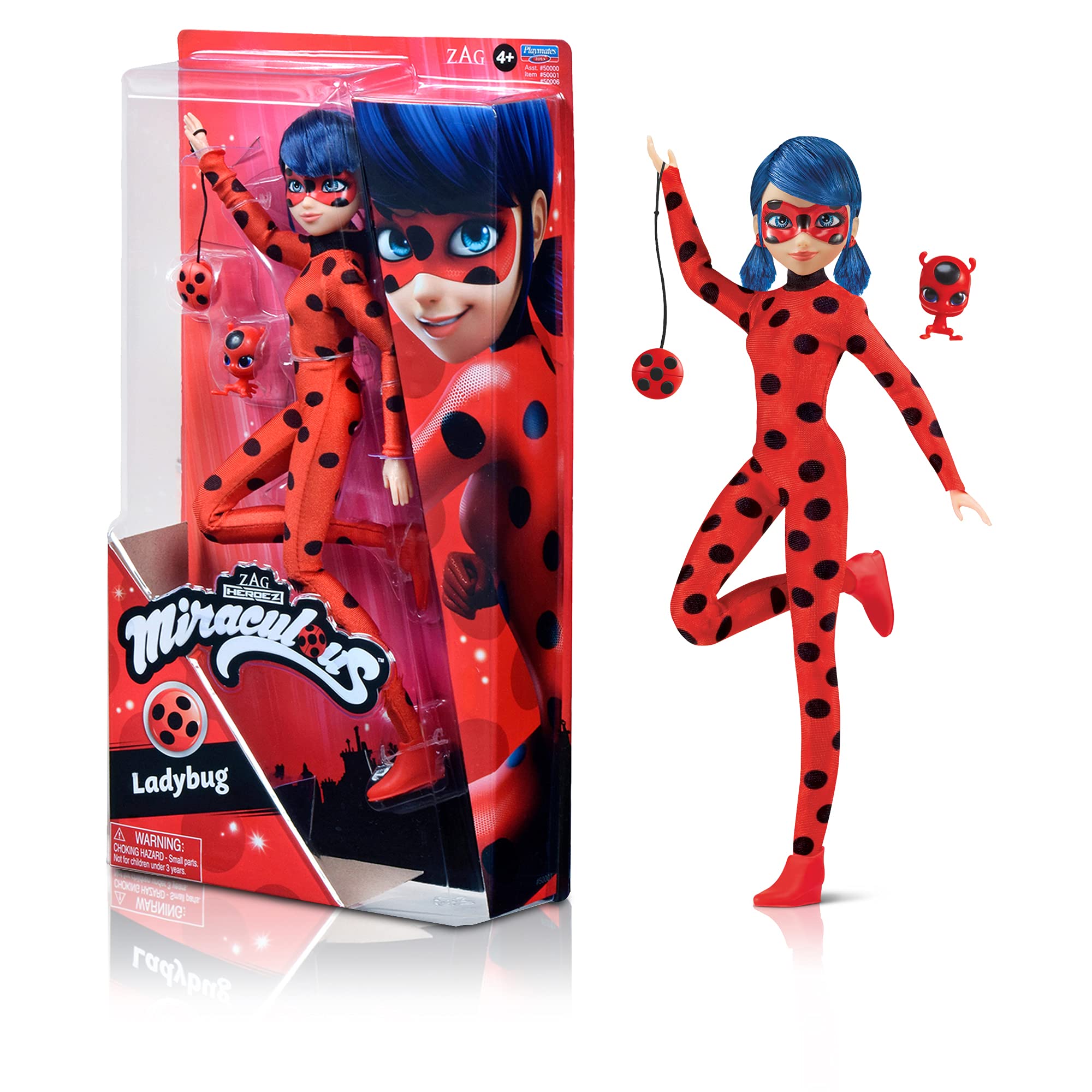 Miraculous Ladybug doll in red-and-black outfit ready for adventure play