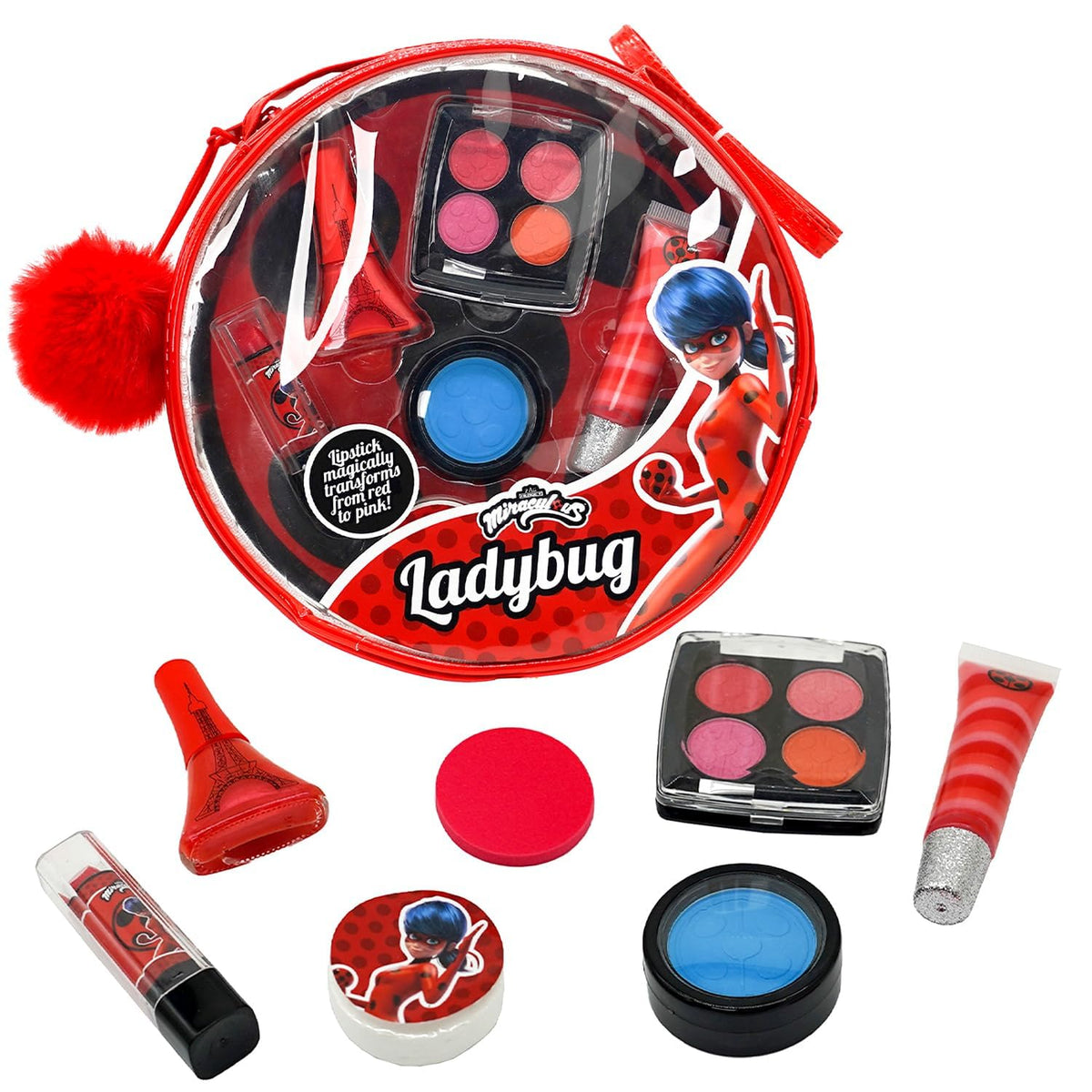 Miraculous Ladybug nail polish kit for bold pretend-play colors and creative expression.