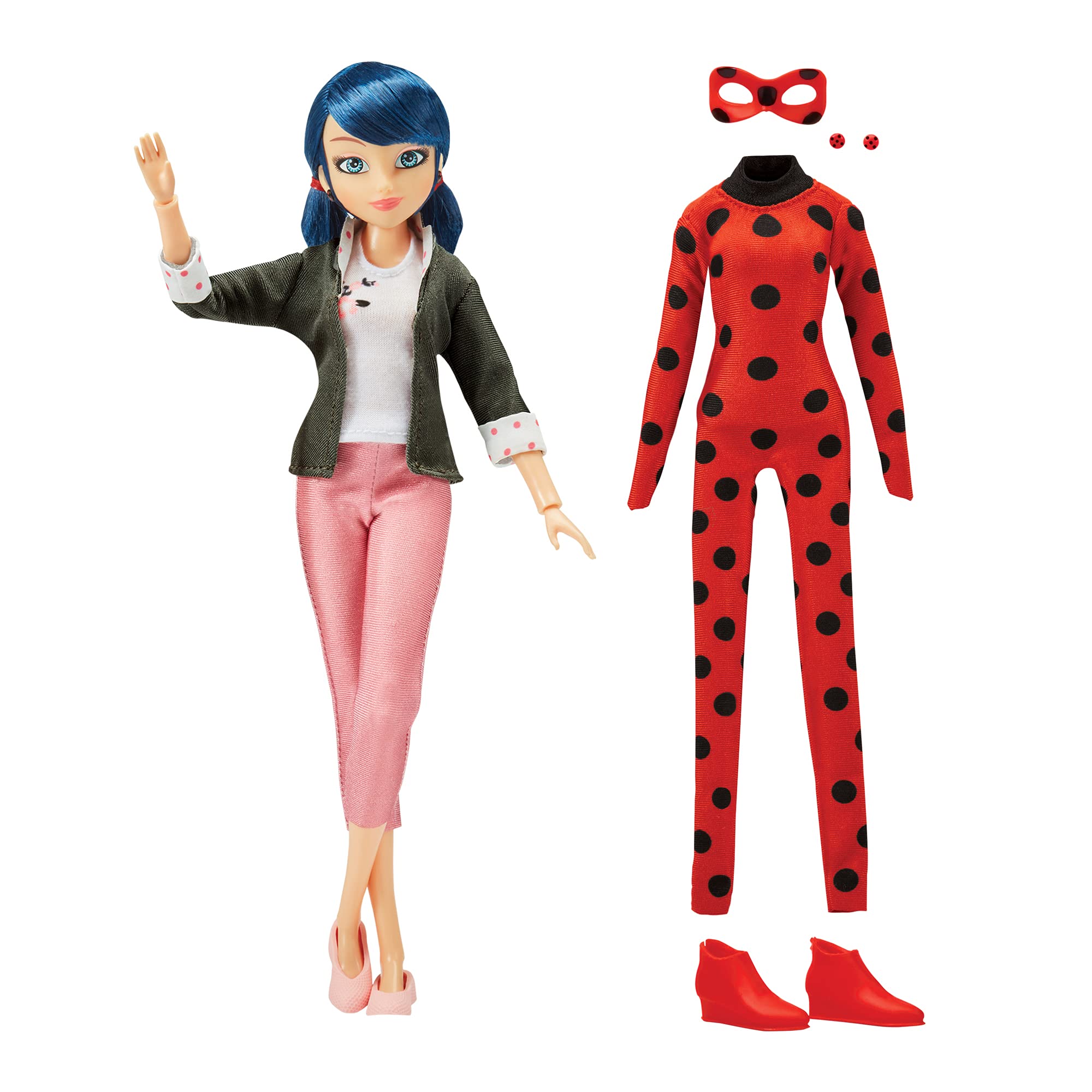 Miraculous Marinette daytime outfit with pink capri pants for stylish pretend play