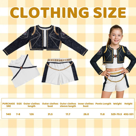 MIRJXB pop singer embroidery shorts designed for active play
