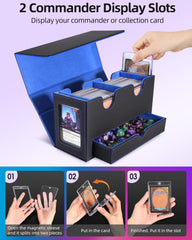 Miroddi MTG deck box with a dice tray keeps counters neatly stored.