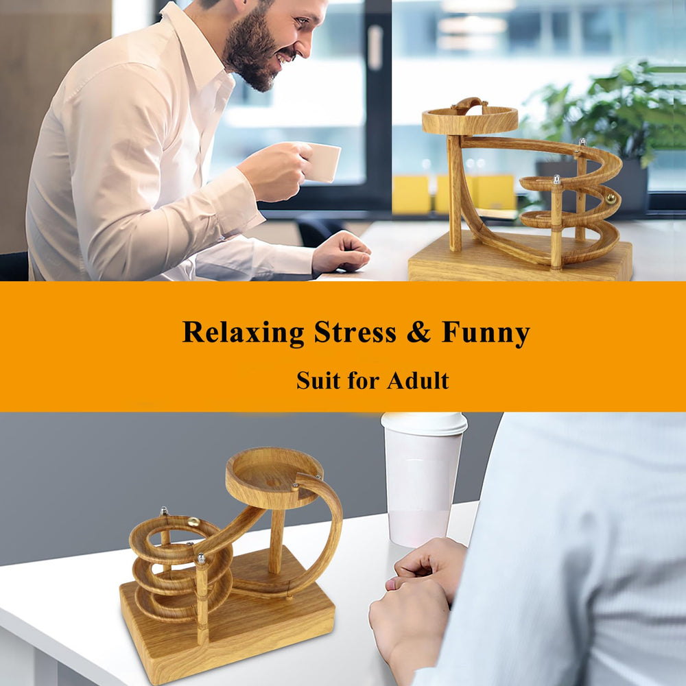MISDENK wood grain base complements modern office decor beautifully.
