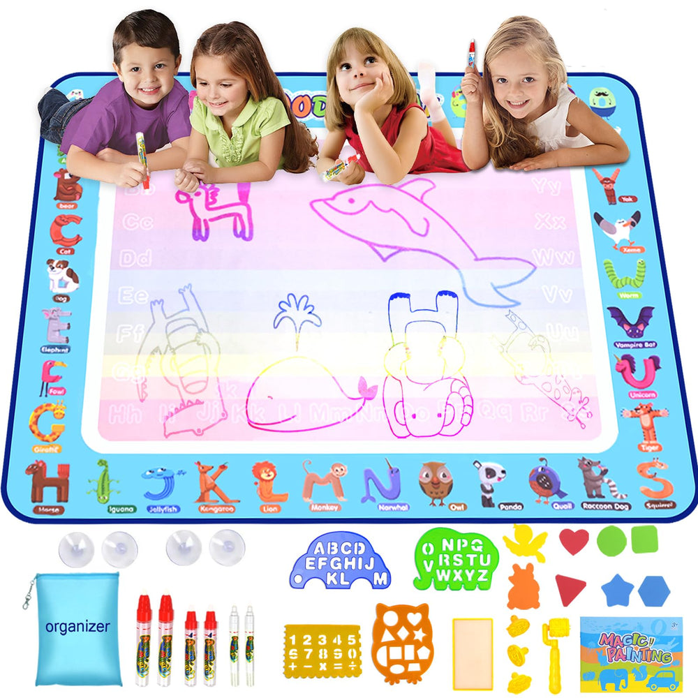 MISERWE Doodle Mat with water doodle pen for mess free creativity