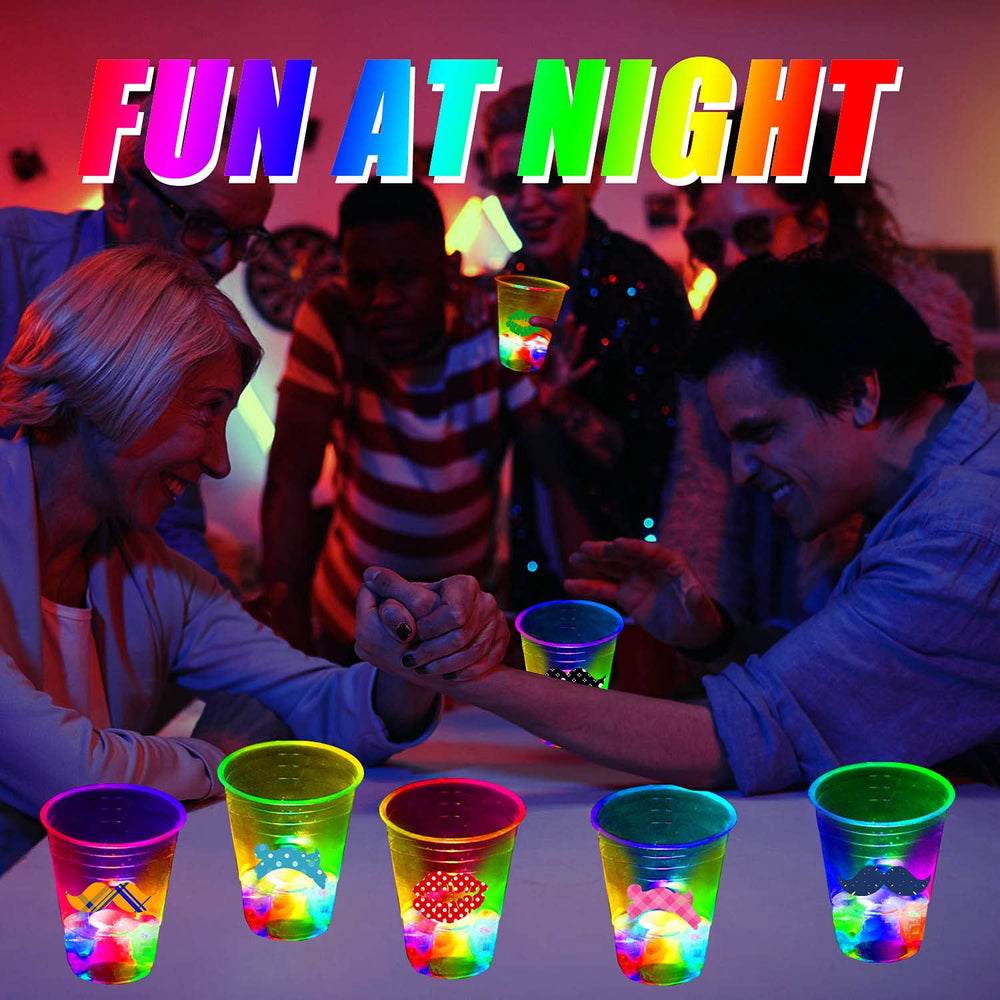 mishunyus glowing cups with stickers boost party decor