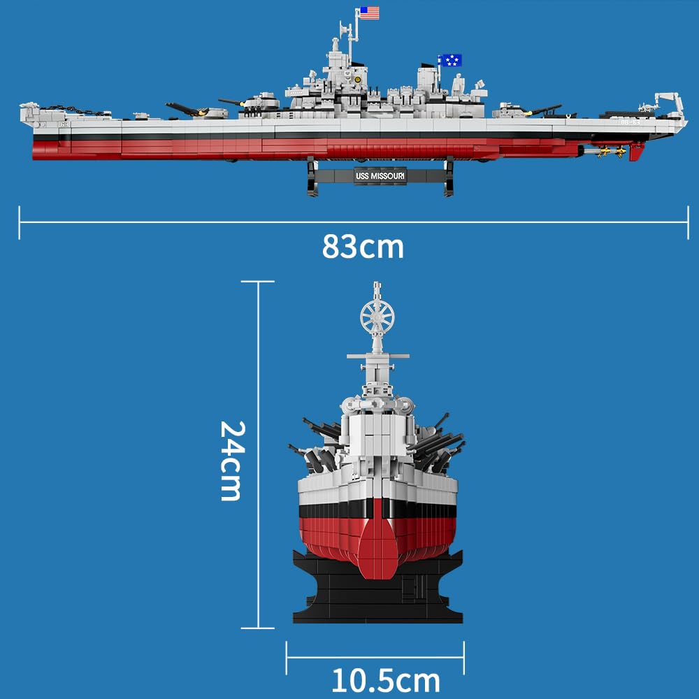 MISINI M6320 finished model on display adds a bold naval centerpiece.