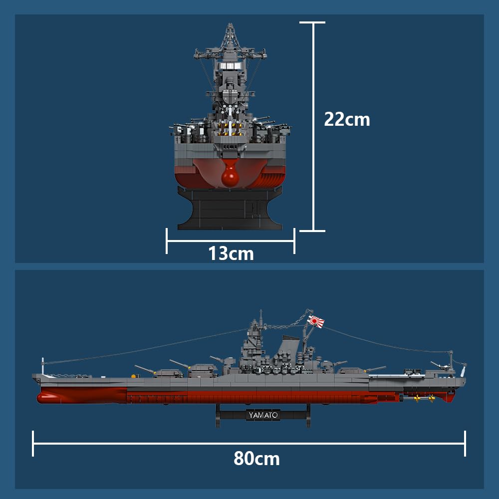 MISINI M7001 Yamato assembled model as a striking centerpiece