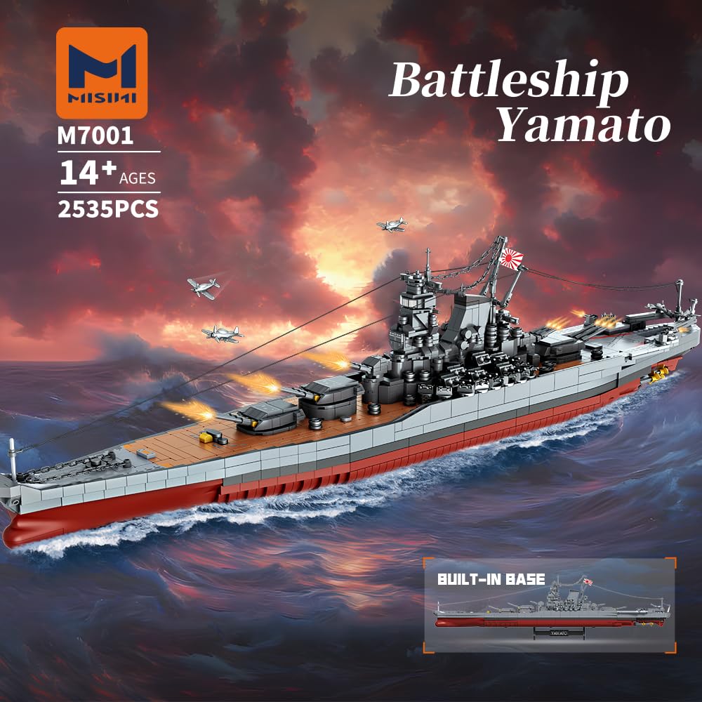MISINI M7001 Yamato superstructure detail shows authentic design