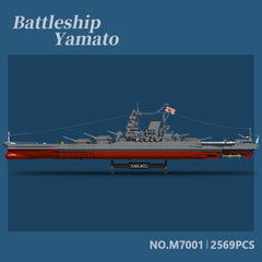 Finished MISINI M7001 Yamato on display as desk centerpiece