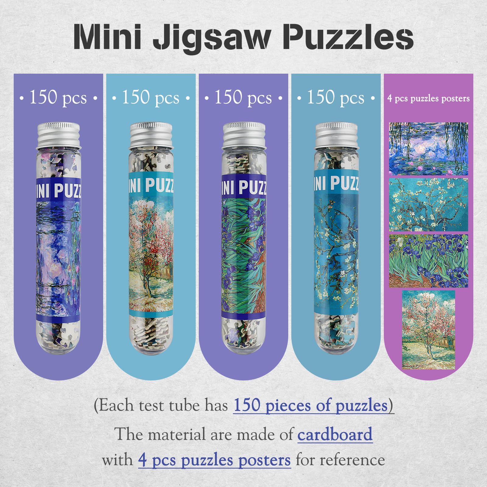 MISITU micro puzzle 150 pieces with 6x4 inch finish is compact and engaging