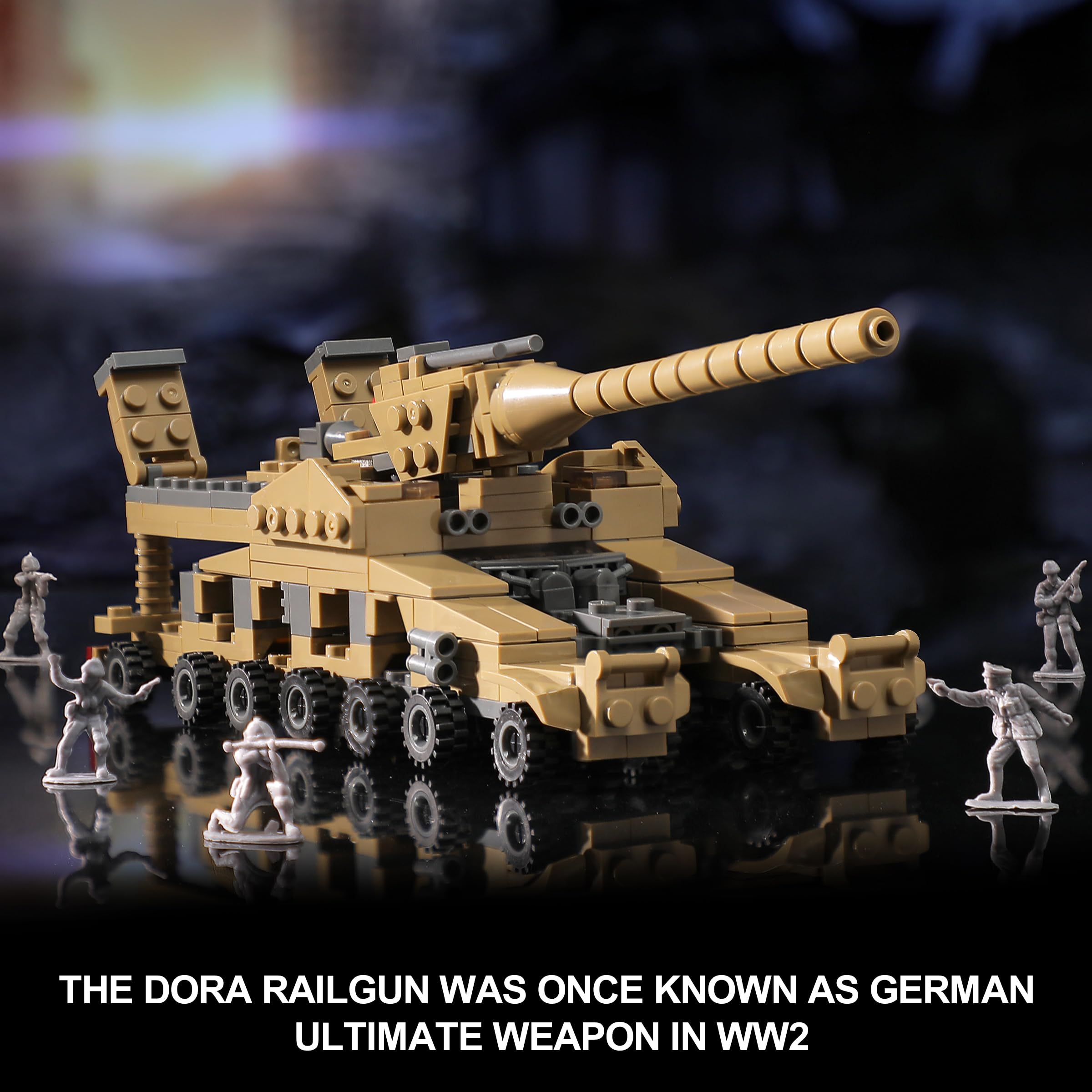 MISTBUY kit with 16 military vehicles for imaginative missions and builds.